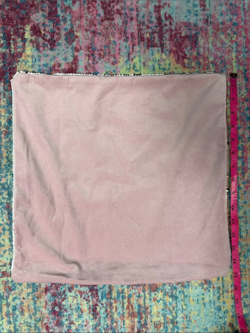 Reversible Sequin Accent Pillow Cover in Bronze and White